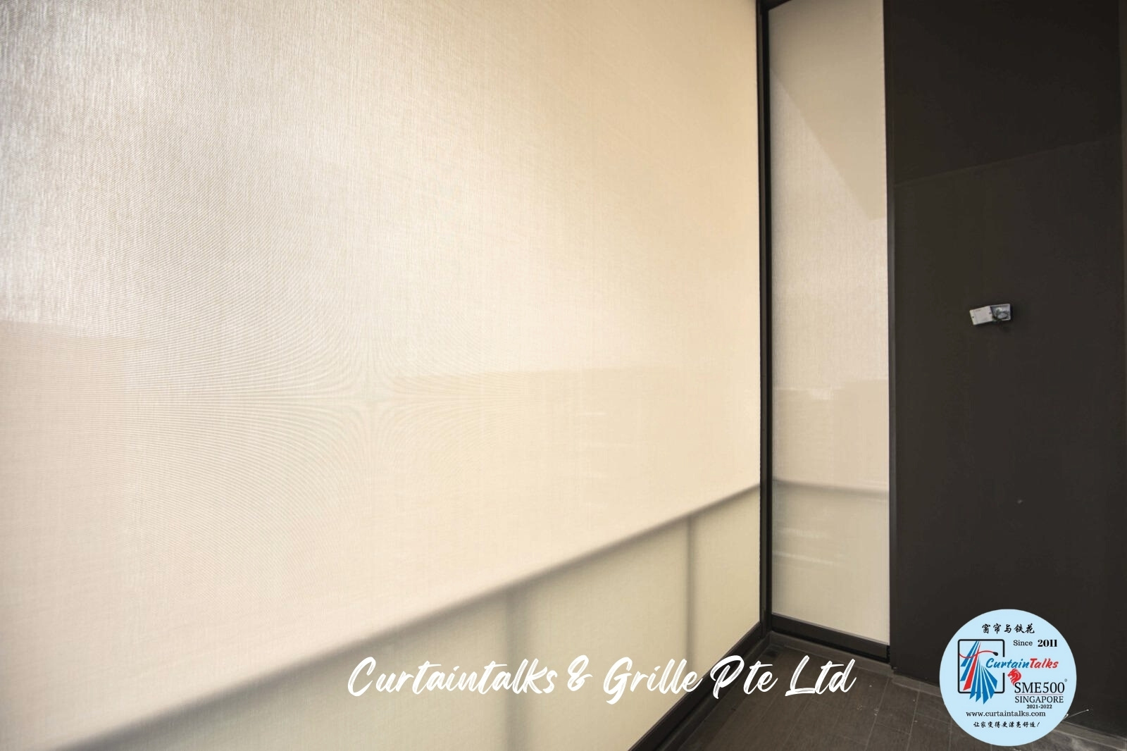 This is a Picture of Outdoor roller blinds-Singapore landed house-Sunrise drive